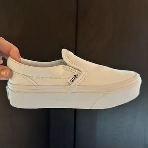 Vans - white - kids size 11